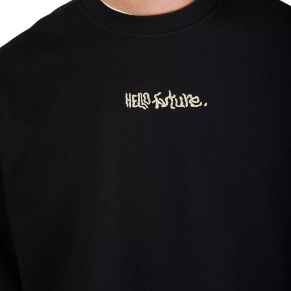 HELLO FUTURE OVERSIZED FLC CREW [BLK]