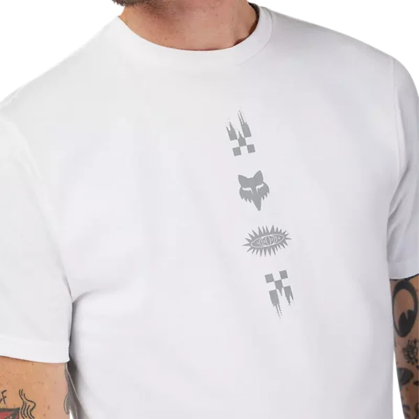 CHECKERED SS PREM TEE [OPT WHT]