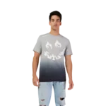 HELLO FOX SS PREM TEE [STL GRY]