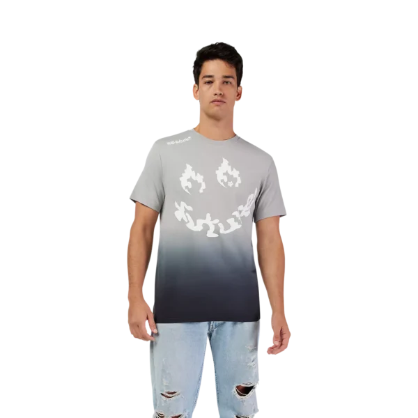 HELLO FOX SS PREM TEE [STL GRY]