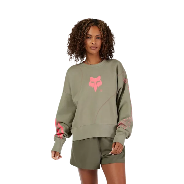 W ELEVATED OVERSIZED FLC CREW [ADB]