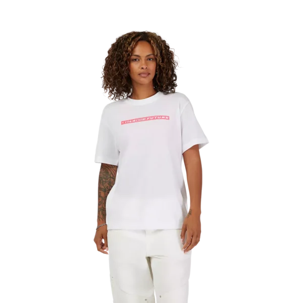 W ELEVATED SS TEE [WHT]