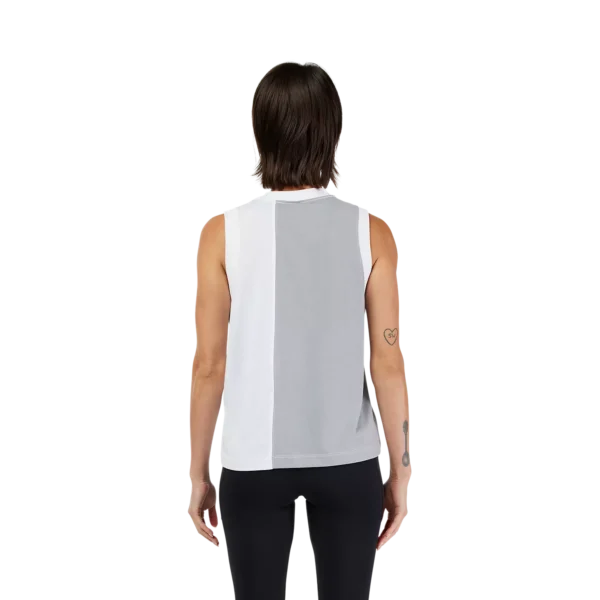 W MOTO-X BLOCKED TANK [WHT]