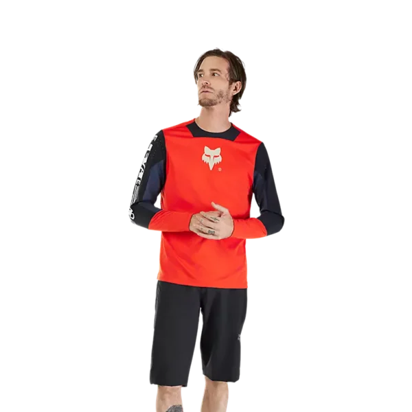 DEFEND LS JERSEY ELEVATED [FLO RED]