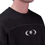 IMAGE COSMO OVERSIZED FLEECE CREW [BLK]