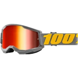 100% STRATA 2 Goggle Izipizi Mirror Red Lens