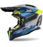 Casca - AIROH AVIATOR 3  WAVE SILVER GLOSS CHROME 2021