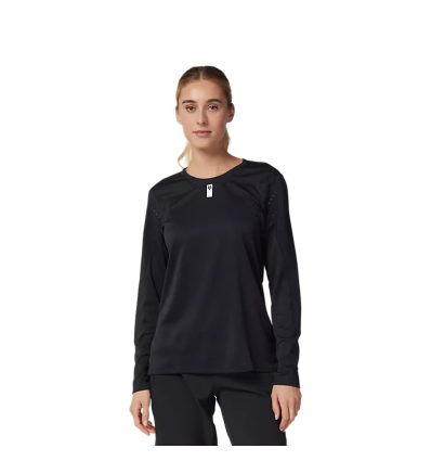 FOX W DEFEND LS JERSEY [BLK]