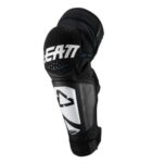 Protectie - LEATT KNEE & SHIN GUARD 3DF HYBRID EXT WHT/BLACK