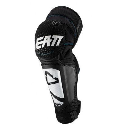 Protectie - LEATT KNEE & SHIN GUARD 3DF HYBRID EXT WHT/BLACK