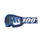 100% OCHELARI 100% ACCURI 2 Enduro Moto Blue Clear Dual Lens