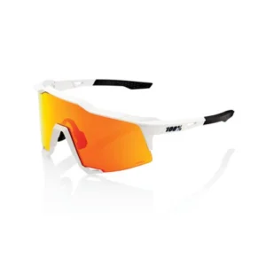 Ochelari de Soare - 100% Speedcraft Baseball Sunglasses Soft Tact Off White w/ HiPER Red Lens