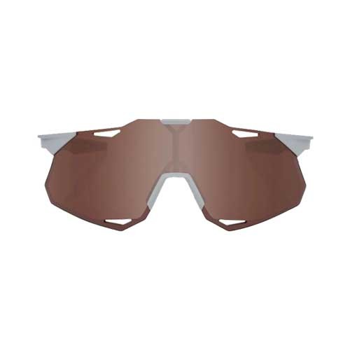 100% HYPERCRAFT XS - Matte Stone Grey - HiPER Crimson Silver Mirror Lens