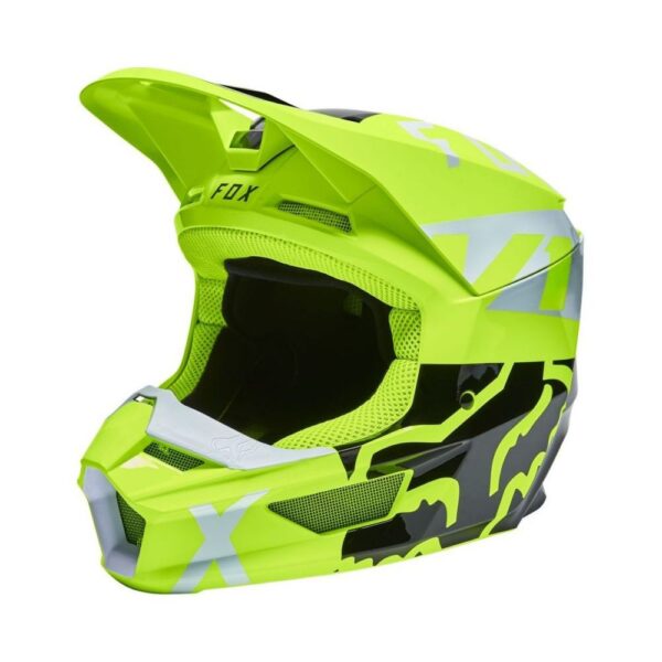 Casca de bicicleta - FOX V1 SKEW HELMET, ECE [FLO YLW]