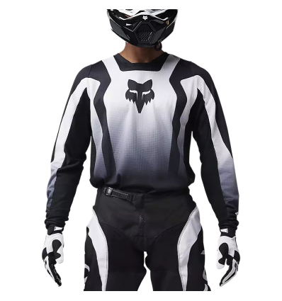 FOX 180 LEAN JERSEY - EXTD SIZES [BLK/WHT]