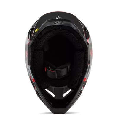 FOX YTH V1 ATLAS HELMET [GRY/RD]