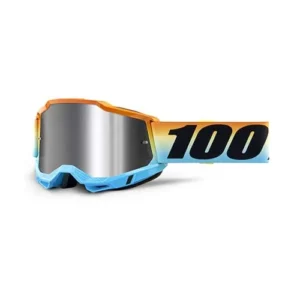 100% OCHELARI 100% ACCURI 2 Goggle Sunset Flash Silver Lens