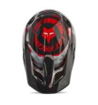 FOX YTH V1 ATLAS HELMET [GRY/RD]