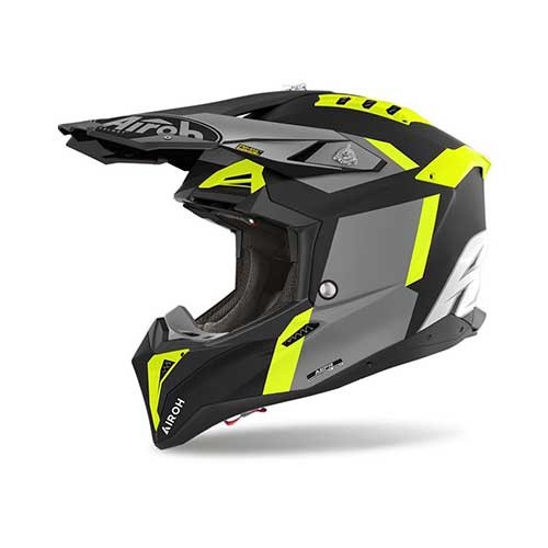 AIROH CASCA AVIATOR 3 GLORY YELLOW MATT