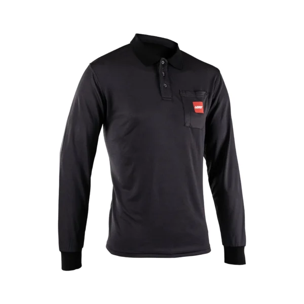 Polo Shirt Team Long Black