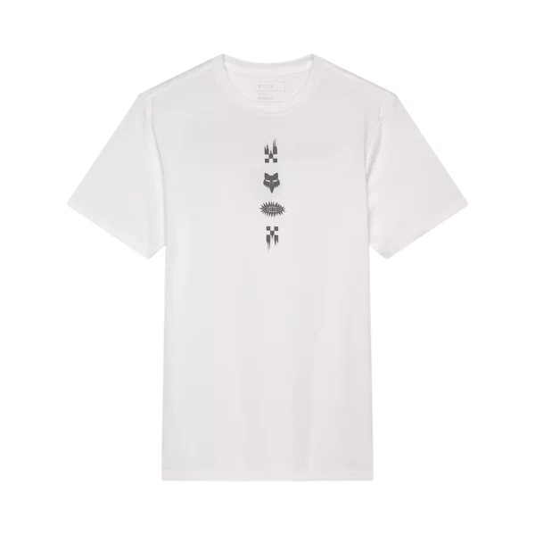 CHECKERED SS PREM TEE [OPT WHT]