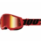 100% STRATA 2 Goggle Red - Mirror Red Lens
