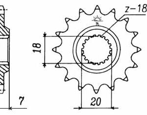 EMGO - Pinion (fata), 12 dinti (ultima bucata)
