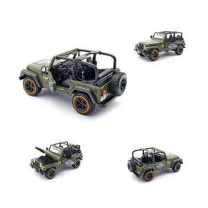 MAISTO [1:27] - Jeep Wrangler Rubicon Harley Davidson, military green