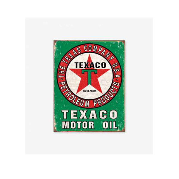 Tac Signs - Placuta metalica [32x41cm] Texaco Oil Weathered