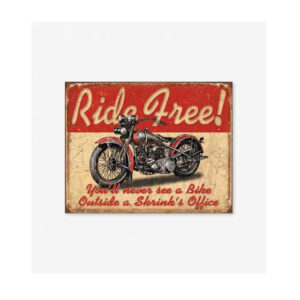 Tac Signs - Placuta metalica [32x41cm] Ride Free