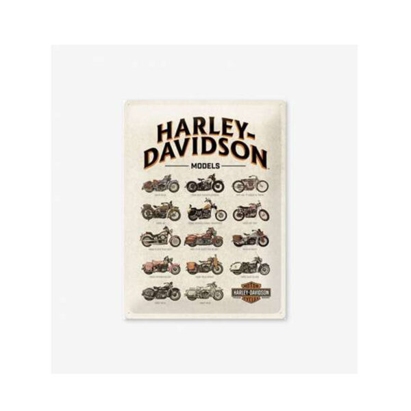 Tac Signs 3D - Placuta metalica [30x40cm] - Harley Davidson Collage