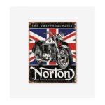 Tac Signs - Placuta metalica [32x41cm] Norton Best Roadholder