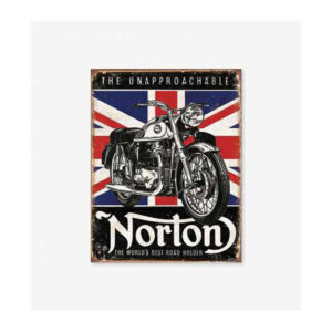 Tac Signs - Placuta metalica [32x41cm] Norton Best Roadholder