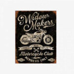 Tac Signs - Placuta metalica [32x41cm] Widow Makers