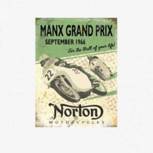 Tac Signs - Placuta metalica [30x40cm] Norton Manx Grand Prix 1966