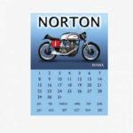 Tac Signs - Placuta metalica [30x40cm] Norton Calender
