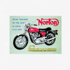 Tac Signs - Placuta metalica [31x42cm] Norton CoMMando