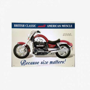 Tac Signs - Placuta metalica [30x41cm] 2300 CC Rocket III