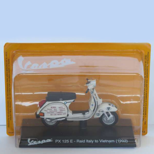 Magazine Models [1:18] - Vespa 1992 PX 125E - Raid Italy To Vietnam, White