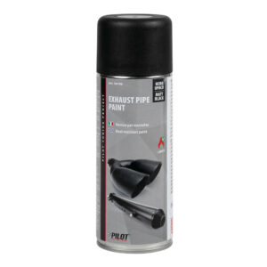 LAMPA - PILOT, spray vopsea pentru evacuari, 400 ml - negru mat [rezistent pana la 600 grade]