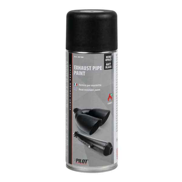 LAMPA - PILOT, spray vopsea pentru evacuari, 400 ml - negru mat [rezistent pana la 600 grade]
