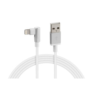 LAMPA - MFI LIGHTNING CABLE 1M 90 [WHITE] (CHARGE & SYNC)