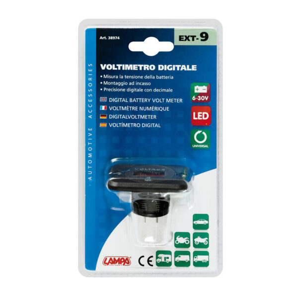 LAMPA - EXT-9, voltmetru digital, 6/30V