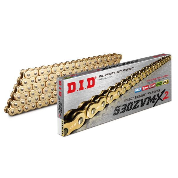 DID - Lant 530ZVM-X2 cu 128 zale - [Gold] X-Ring