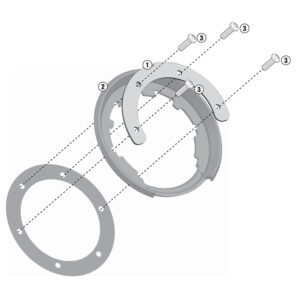 GIVI - Suport EASY LOCK pentru buson benzina BF17