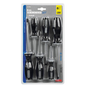 LAMPA - Set 6 surubelntie combinate, drepte / Philips, maner bicomponent [otel crom vanadium]