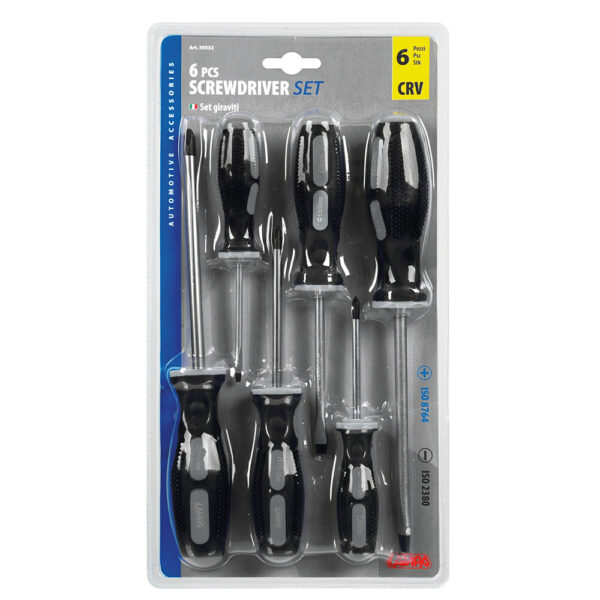 LAMPA - Set 6 surubelntie combinate, drepte / Philips, maner bicomponent [otel crom vanadium]