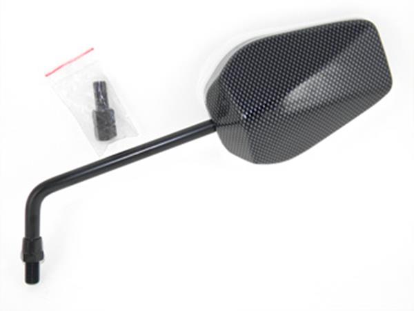 MOTOPRO - Oglinda universala, M10 - carbon [hexagonala]