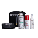 IPONE - KIT ROAD TRIP<br> Contine:<br> * 1 x SOS TYRE - 200ml [800657]<br> * 1 x Spray ungere lant - 100ml [CHAIN LUBE] [800640]<br> * 1 x Spray HELMET'OUT 100ml [800677]<br> * 1 x Laveta microfibre * 1 x Geanta textil