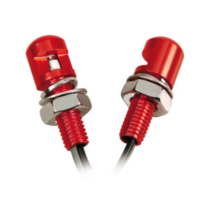 LAMPA - PAIR OF RED SCREWS M8 X 20mm [LED] BLUE LIGHT